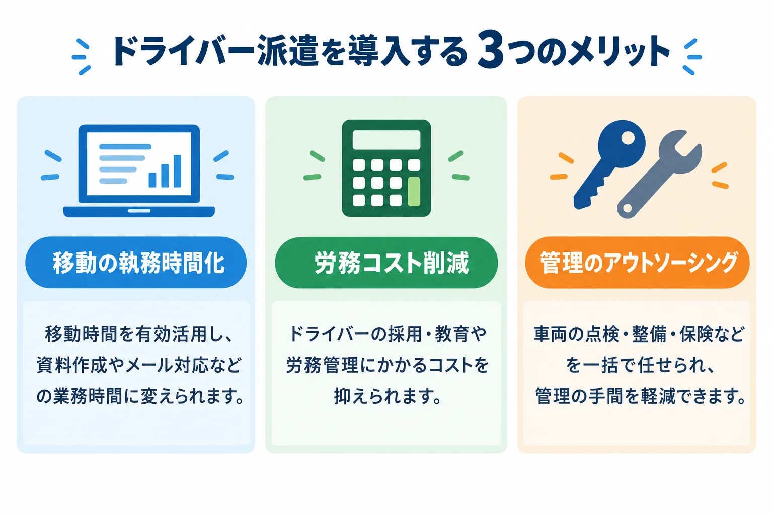 相模原のドライバー派遣を法人が導入する3つのメリット